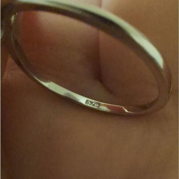 925 Sterling Silver Simple Snake Ring - Picture 6 of 6